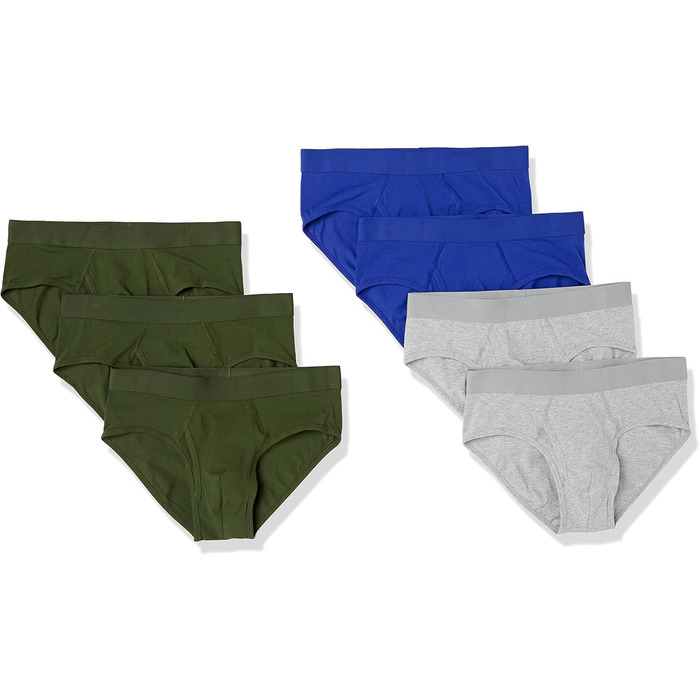 Бавовняні труси чоловічі Amazon Essentials (7 шт.) - великі розміри (3XL-5XL), різні кольори