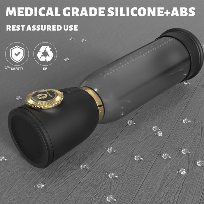 Електричний мастурбатор 2-в-1: насос для збільшення та стимуляції пеніса. Автоматичний вакуумний стимулятор для чоловіків