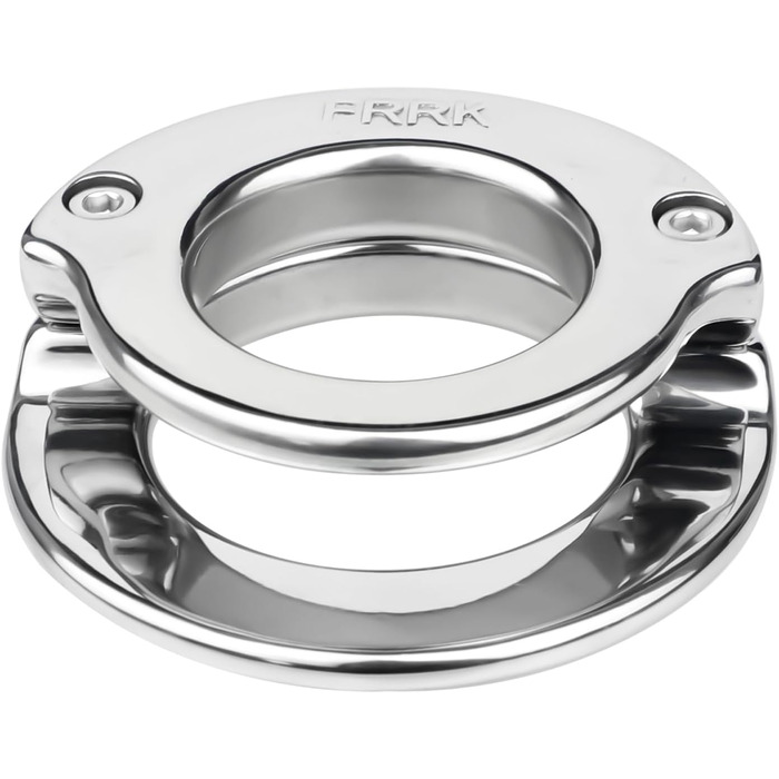 Чоловічий пояс для контролю (кайдани) з нержавіючої сталі - металевий когтей для статевого члена з регульованим замком - набір для кайданів BDSM з кільцями для статевого члена, для чоловіків (L 43 мм)