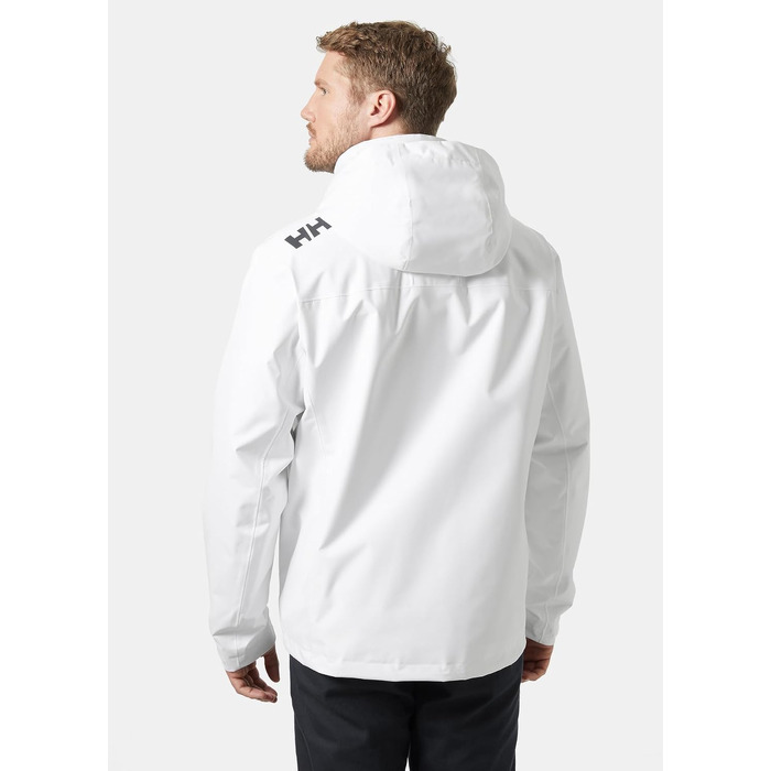 Чоловіча утеплена куртка-мідлеєр Helly Hansen Midlayer Crew Jacket 2.0 з капюшоном, водонепроникна outdoor-куртка, біла, розмір 4XL