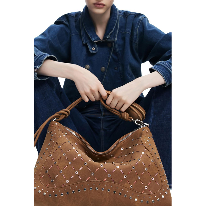 Жіноча сумка через плече Desigual Leiria Yankee, колір верблюжий (camel brown)