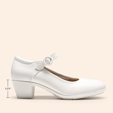 Жіночі туфлі-човники Dream Pairs із закритим носком, білі, розмір 38.5 EU