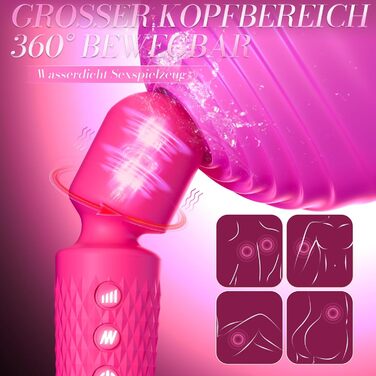 Вібратор жіночий з насадками та режимами для пар Rosenrot: стимулятор клітора, масажер простати, інтимний аксесуар