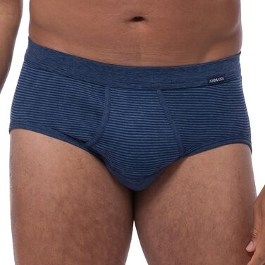 Труси боксер Ammann 3er Pack (5-12) - чоловічі, спортивні, з м'яким поясом, темно-синій та антрацитовий