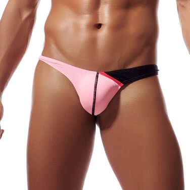 Танга чоловічі Panegy з тонкої шовкової нитки, низька посадка, бікіні, T-back, набір 3/4/5 шт., кольорові (L, білий+світлорожевий+світлоблакитний+жовтий (4 шт))