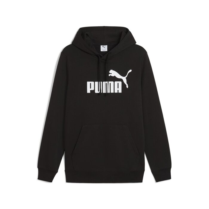 Чоловіча толстовка з капюшоном Puma ESS No. 1 Logo Hoodie чорна, розмір 4XL