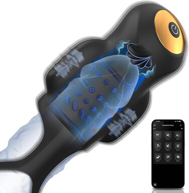 Вібратор для чоловіків Kexyz – стимулятор головки, тренажер для орального сексу, 9 режимів, секс-іграшка для соло-мастурбації