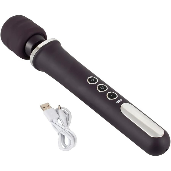 Масажний стрижень ORION 'Power Wand' - інтенсивний масажний стрижень для жінок та чоловіків, 10 режимів вібрації, 5 швидкостей, фіолетовий