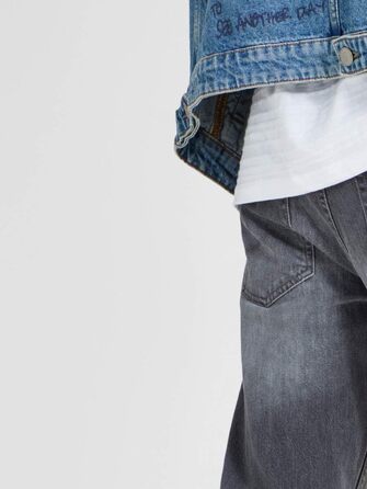 Чоловічі джинси Jack & Jones Tim Original AGI 005 Slim/Straight Fit, сірі (Grey Denim), 38W / 30L