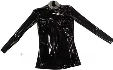 Латексний топ для жінок з латексною поверхнею, корсетний, з блискавками та можливістю індивідуального замовлення розмірів. Доступний у розмірі 3XL