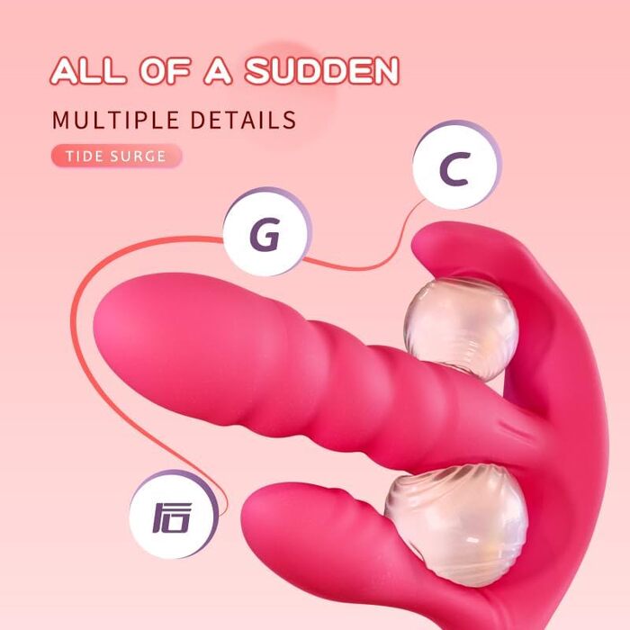 Вібратор для жінок LZYLWC з 10 режимами - вібратор клітора та G-точки, анальний вібратор, силікон, преміум-якість