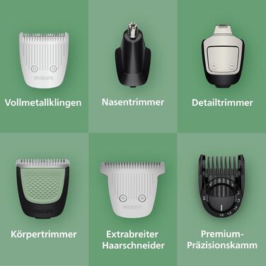 Тример Philips Multigroom 7000 MG7962/30 19-в-1 для обличчя, волосся та тіла, з самозатовчуваними лезами та 26 налаштуваннями довжини (0,5-20 мм)