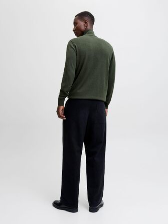 Чоловічий в'язаний кардиган Jack & Jones з чверть-замком, однотонний, розмір XL