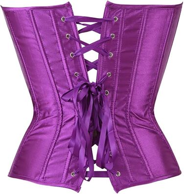 Корсет KSHUN для жінок з квітковим візерунком, з кісточками, з шнурівкою на спині, для формування тіла, фіолетовий