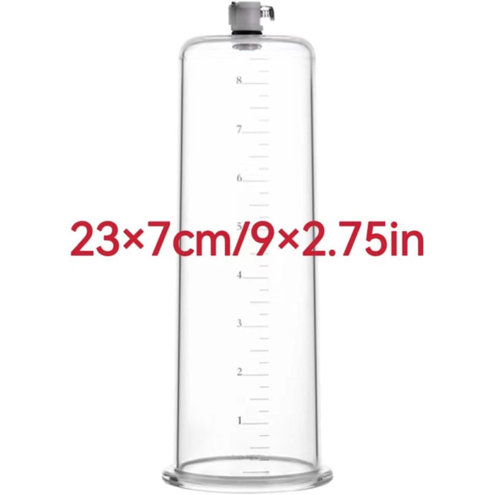 Вакуумна помпа для збільшення пеніса з силіконовим шлангом для чоловіків. Допомагає при еректильній дисфункції. Іграшка для дорослих для соло та пар. Розмір: 23x7.0 см