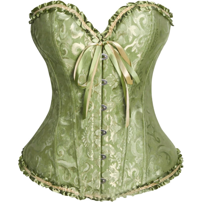 Корсет-бюстгальтер чорний готичний, бюстгальтер-корсет для жінок, готичний топ, корсет XXL, зелений корсет-бюстгальтер