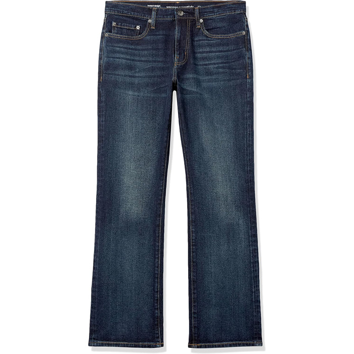 Чоловічі джинси Amazon Essentials Bootcut прямого крою, темно-синій колір (Dark Wash), розмір 42W / 34L