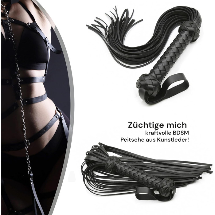 Пета (бич) для БДСМ: Флогер, бич 49 см, іграшки для БДСМ, сексуальні іграшки, екстремальні відчуття, пари, м'який бич, іграшки для БДСМ, шкіряний бич, Флогер, бич SM, FOPS B21-13
