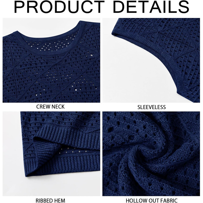 Чоловіча в'язана майка-топ Runcati, без рукавів, в стилі хіпі, морського кольору, для літа та пляжу