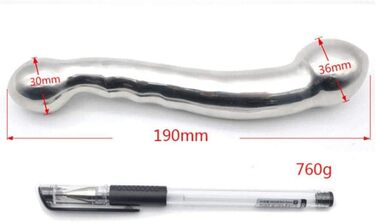 Анальний стимулятор з нержавіючої сталі, подвійний дилдо для ануса, стимулятор простати, дорослі іграшки для чоловіків та жінок