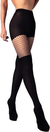 Чорні мереживчасті панчохи Mia Marutti Sivia 20 den для жінок (S)