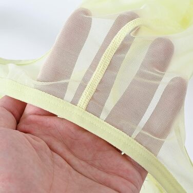 Сліп BIATWOWR для чоловіків, труси-сліпи з прозорого матеріалу, сексуальна білизна (XXL, жовтий)