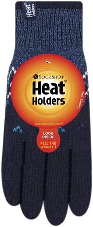 Жіночі терморукавички Heat Holders Trondheim для зими, темно-сині, розмір S-M