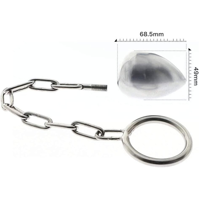 Анальний плагін YCGLX з кільцем для пеніса, анальні кулі, розширювач ануса, мастурбатор для чоловіків та жінок (40 мм, 50 мм)