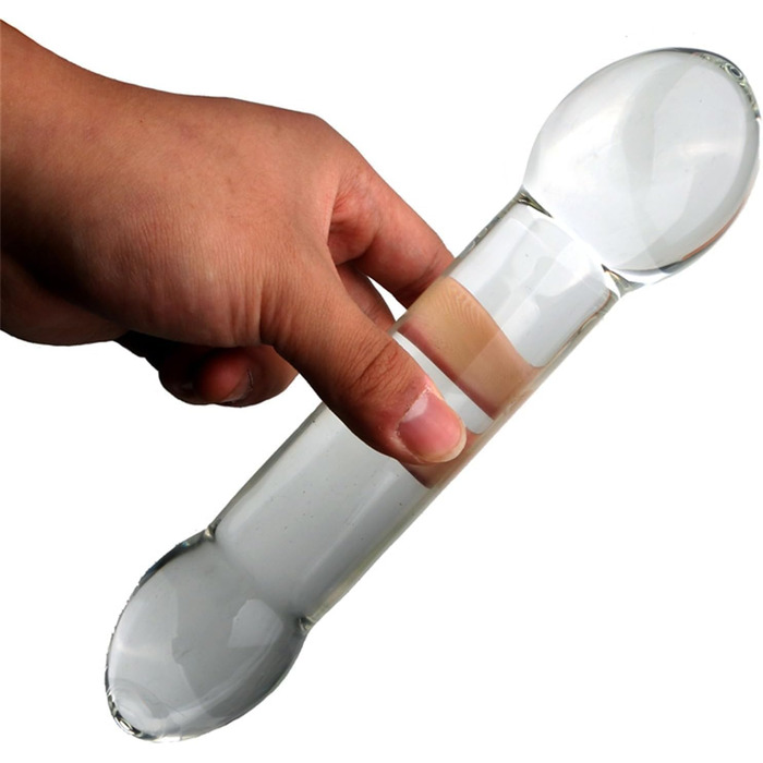 Скляний анальний плагін XXL: великий, гладкий, для чоловіків та жінок. Скляний ділос, анальні кульки, плагін для анального сексу. Матеріали: скло, кришталь.