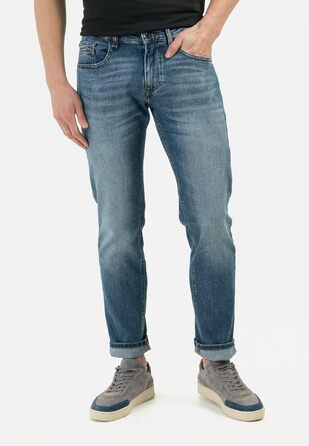 Чоловічі джинси camel active Madison Slim Fit, сині, бавовняна суміш зі стрейчем (34W / 34L)