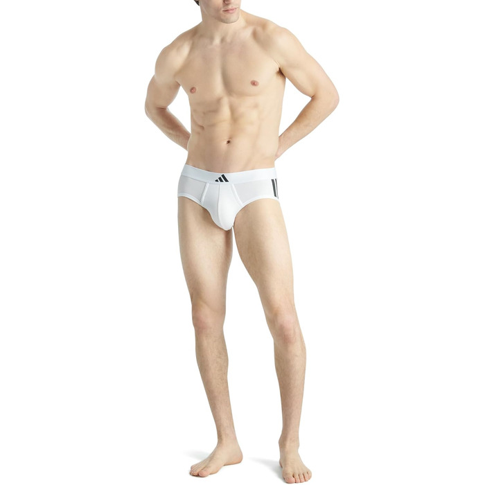 Труси чоловічі Adidas Basic 4 шт. (Білий / Чорний, M)