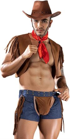 Костюм поліцейського/медсестри YUHENG для чоловіків, чорний/білий, розмір XL, карнавальний костюм