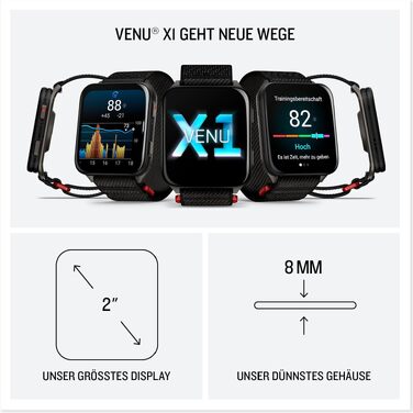 Смарт-годинник Garmin Venu X1 51мм Moosgrün: AMOLED-дисплей 2