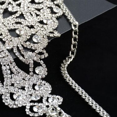 Жіноча тілесна прикраса Vnook: сяюча кристальна мерехтлива тілесна ланцюжок для бюстгальтера та трусиків, мерехтлива біжутерія для декорування тіла