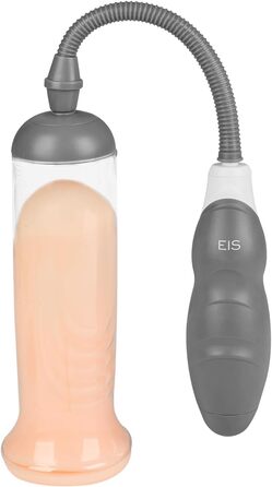 Електрична чоловіча помпа, 21 см, водонепроникна (IPX7), перезаряджувана, 4 режими та 4 інтенсивності, 2 манжети, міцні матеріали