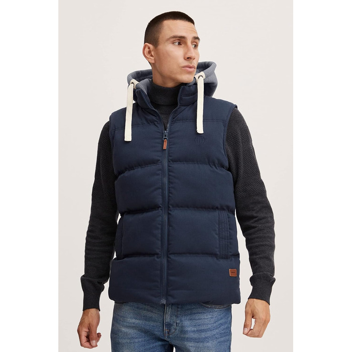 Чоловіча стібана жилетка Blend BHJens Outdoor темно-синього кольору (S, Navy)