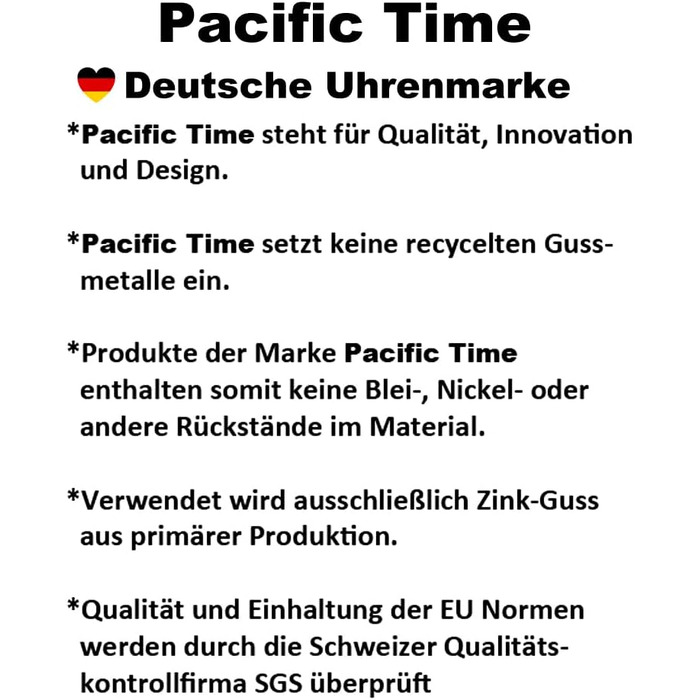 Аналоговий кварцовий годинник для медсестер Pacific Time з тахіметром та підсвіткою (Зелений Glow), модель 20655