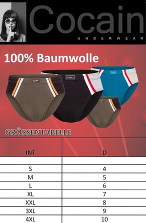 Спортивні труси чоловічі без шва, 6 шт. з 100% бавовни, розміри M-7XL, різні кольори