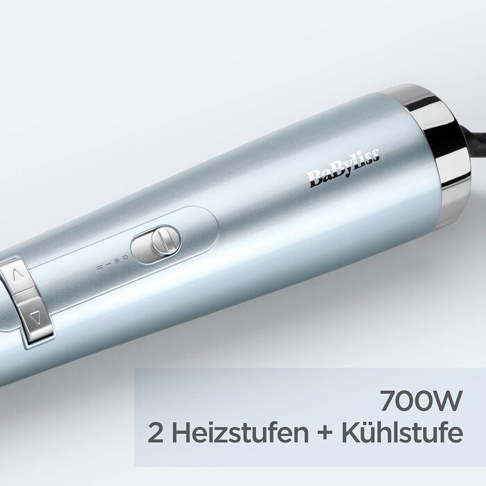 Професійний іонний фен BaByliss Hydro-Fusion D773DE з дифузором, 2100 Вт, плазма-технологія для блиску та захисту від curly, 3 рівні температури, 2 швидкості повітря, синій