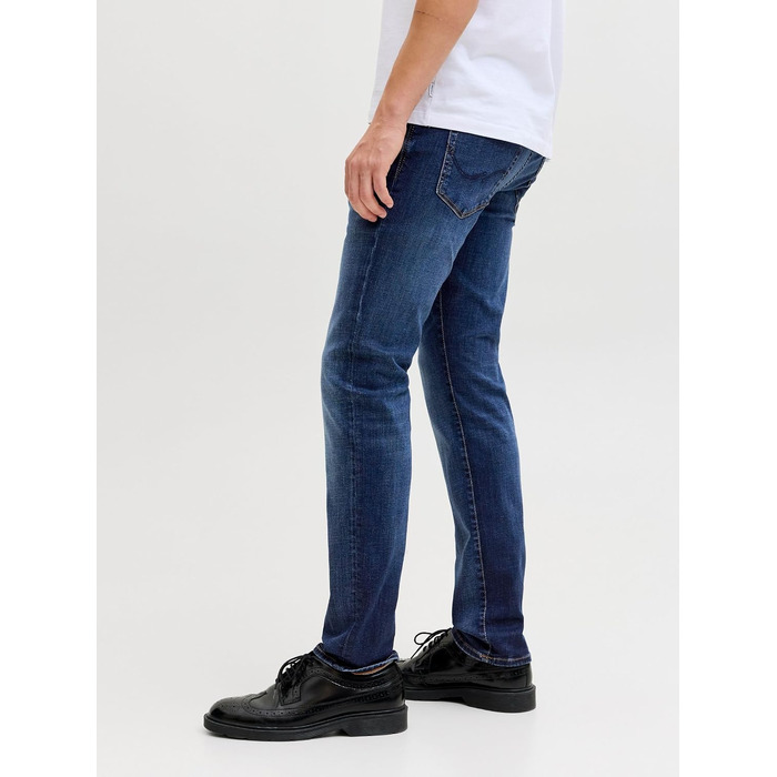 Чоловічі джинси Jack & Jones Slim Fit JJIGLENN синього кольору, денім, 34W/32L