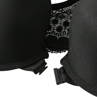 Чорний бюстгальтер GORGLITTER з кісточками, push-up, мереживо, бюстгальтер бра, 85D