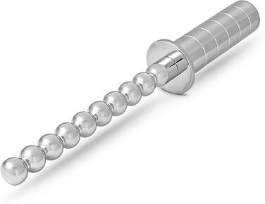 Анальний плагін з нержавіючої сталі з 12 кулями - унісекс, для дорослих