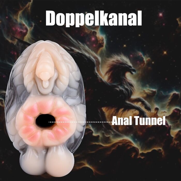 Реалістичний мастурбатор Seckoe Tier Taschenmuschi з анімальною вагіною (золотий)