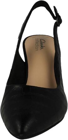 Жіночі туфлі Clarks Kataleyna Step чорного кольору з текстурою під крокодила, розмір 39.5 EU