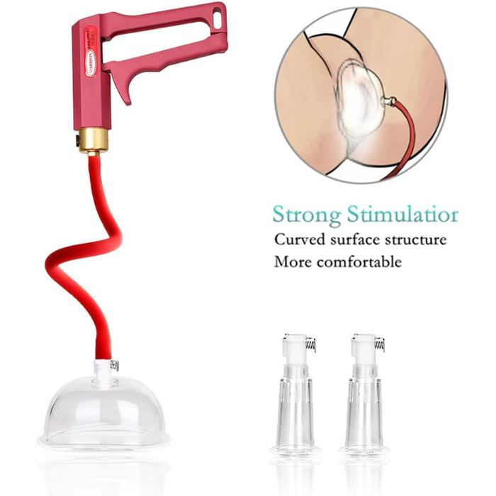 Набір для стимуляції грудей Guspiun з вакуумним клапаном: соски, клітор, стимулятор для жінок та пар