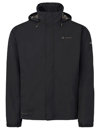 Чоловіча вітро- та водонепроникна куртка VAUDE Escape Light Jacket, дихаюча легка дощовик (4XL, black/deer brown)