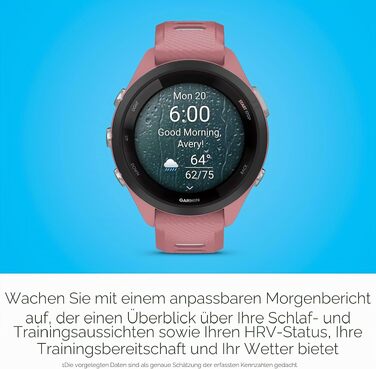 Спортивний смарт-годинник Garmin Forerunner 265S AMOLED, 42мм, світло-рожевий та пудрово-сірий — тренувальні метрики та аналіз відновлення