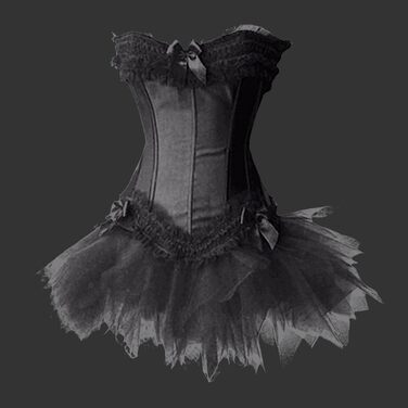 Корсетна сукня: чорний корсет, бюстгальтер, сукня-корсет, готичний стиль, вінтаж, 3XL