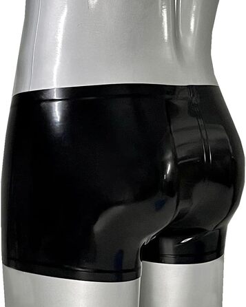 Чоловічі боксери GREEFEI з чорного латексу з низькою талією, ручної роботи, для клубів та костюмів