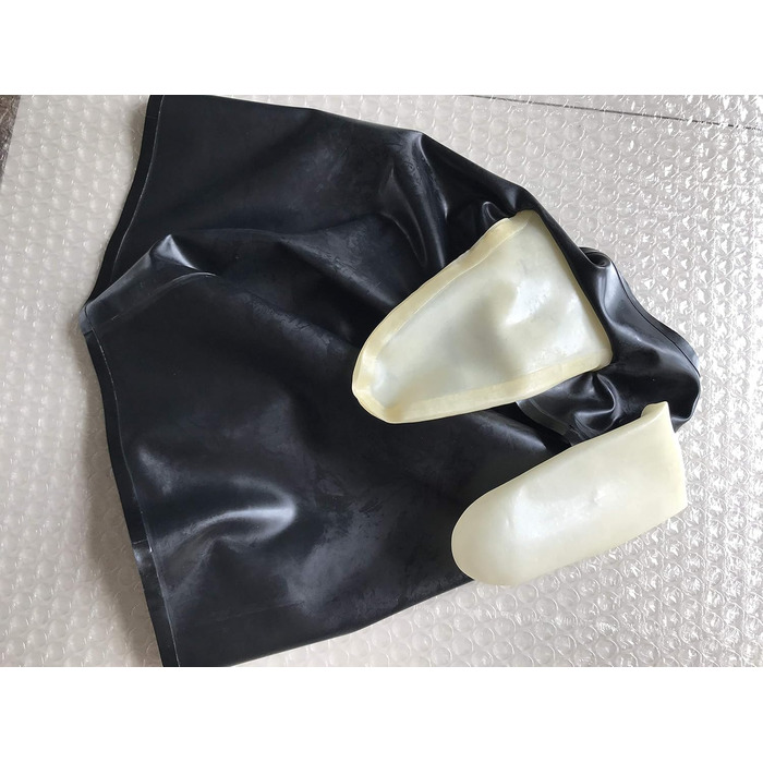 Латексні шорти сексуальної білизни з анальним конденсатом для косплею, чорні (L), 1 шт.